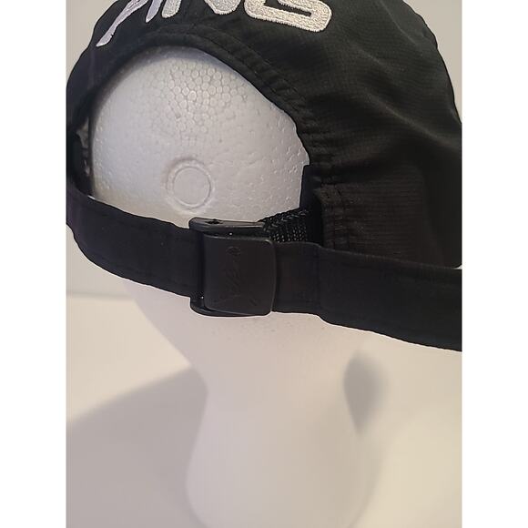 Ping Golf Hat Cap Polyester Black Embroidered Logo Adjustable Strap Lightweight - Picture 5 of 11